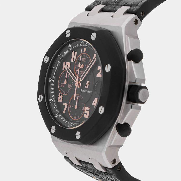 Pre Owned Audemars Piguet Royal Oak Offshore 26298SK.OO.D101CR.01 Automatic Black Stainless Steel Men’s Wristwatch 42mm