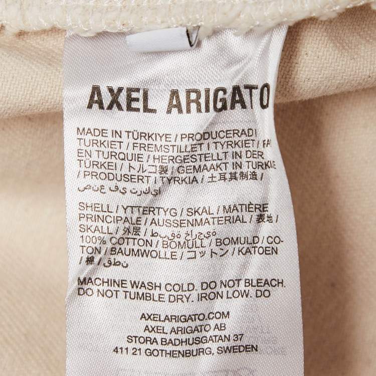 Pre Owned Axel Arigato Pale Beige Grate Embossed Cotton Jacket M