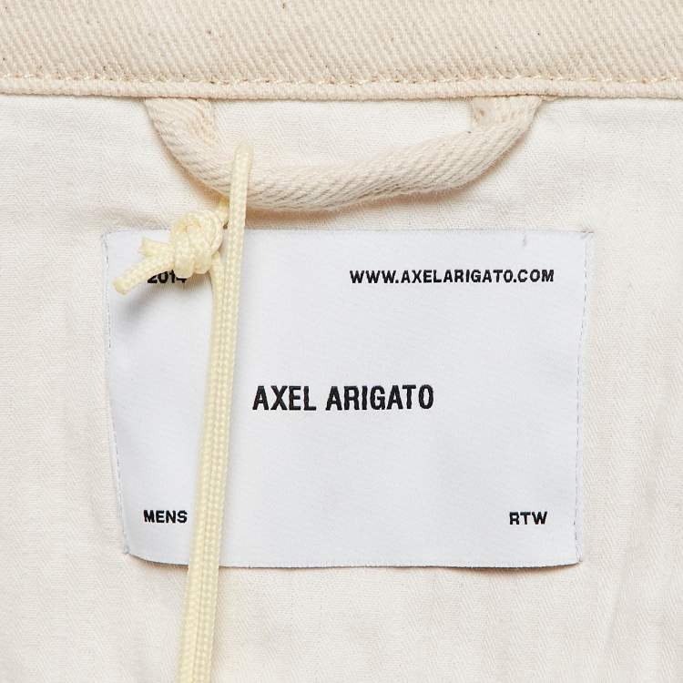 Pre Owned Axel Arigato Pale Beige Grate Embossed Cotton Jacket M