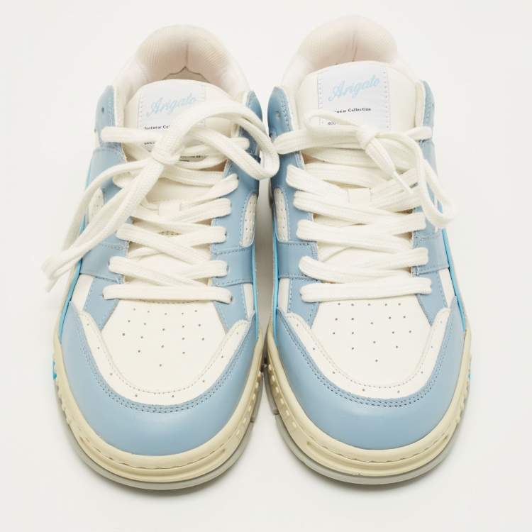 Pre Owned Axel Arigato Area Lo Size 40 Tricolor Fabric and Leather Lace Up Sneakers