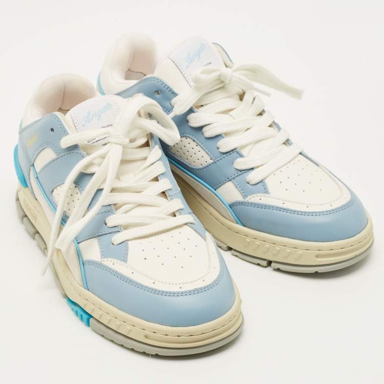 Pre Owned Axel Arigato Area Lo Size 40 Tricolor Fabric and Leather Lace Up Sneakers