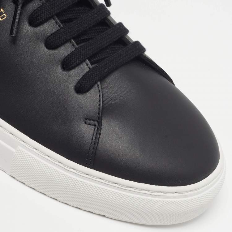 Pre Owned Axel Arigato Clean 90 Size 46 Black Leather and Suede Low Top Sneakers