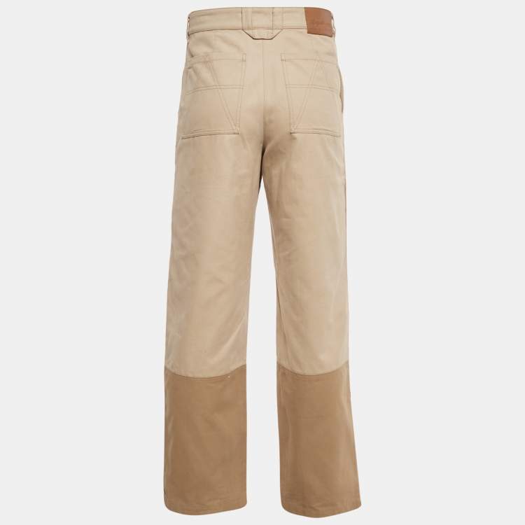 Pre Owned Axel Arigato Beige Cotton Ink Trousers M