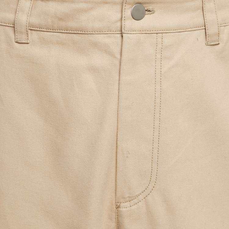 Pre Owned Axel Arigato Beige Cotton Ink Trousers M