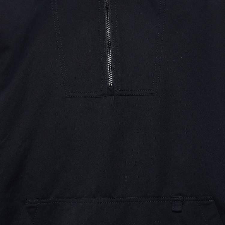 Pre Owned Axel Arigato Black Cotton Metric Anorak Hoodie M
