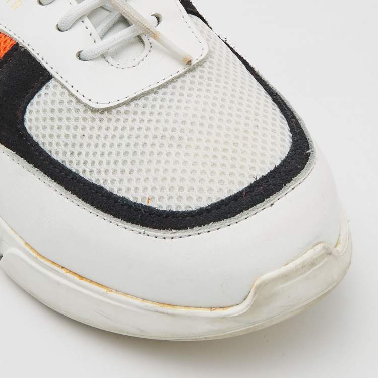 Pre Owned Axel Arigato Tricolor Mesh and Leather Low Top Sneakers Size 45
