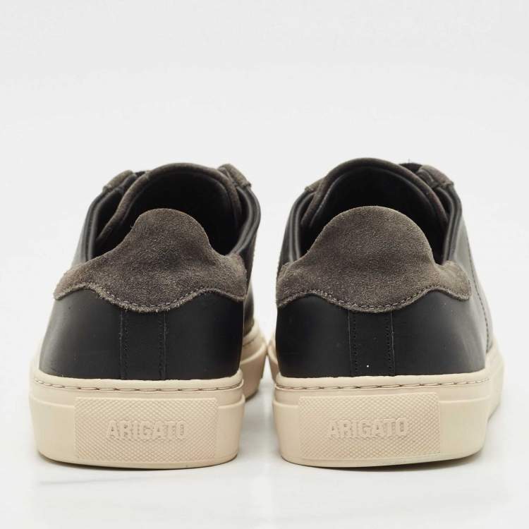Pre Owned Axel Arigato Black Leather and Suede Clean 90 Low Top Sneakers Size 42