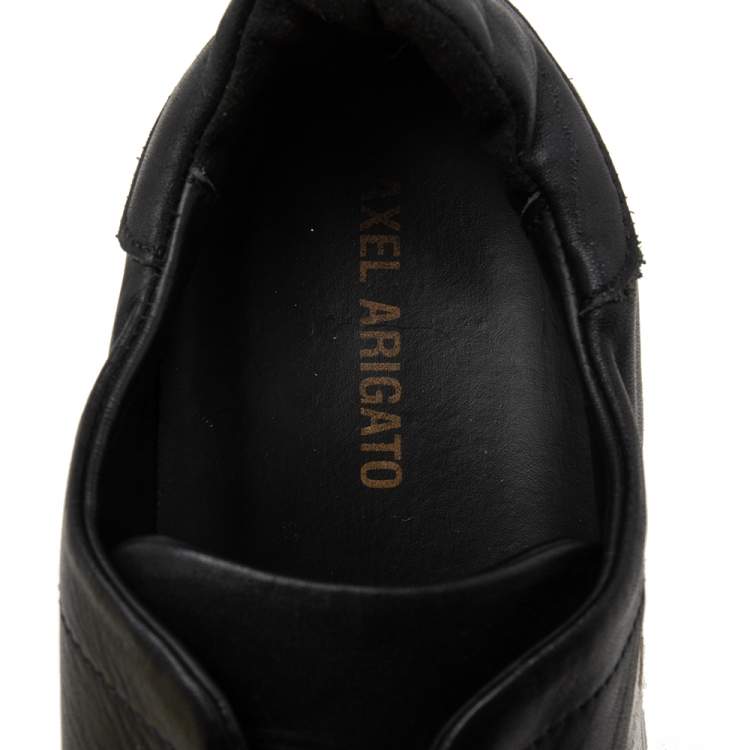 Pre Owned Axel Arigato Black Leather Lace Up Sneakers Size 42