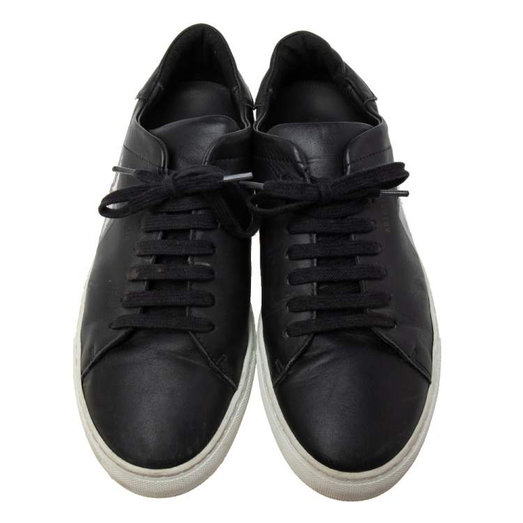 Pre Owned Axel Arigato Black Leather Lace Up Sneakers Size 42
