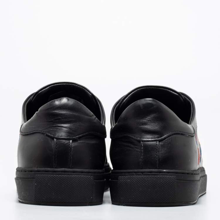 Pre Owned Axel Arigato Black Leather Clean 90 Bee Bird Low Top Sneakers Size 44
