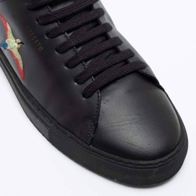 Pre Owned Axel Arigato Black Leather Clean 90 Bee Bird Low Top Sneakers Size 44