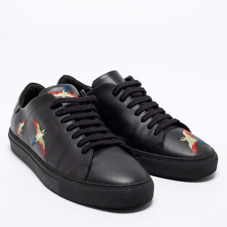 Pre Owned Axel Arigato Black Leather Clean 90 Bee Bird Low Top Sneakers Size 44