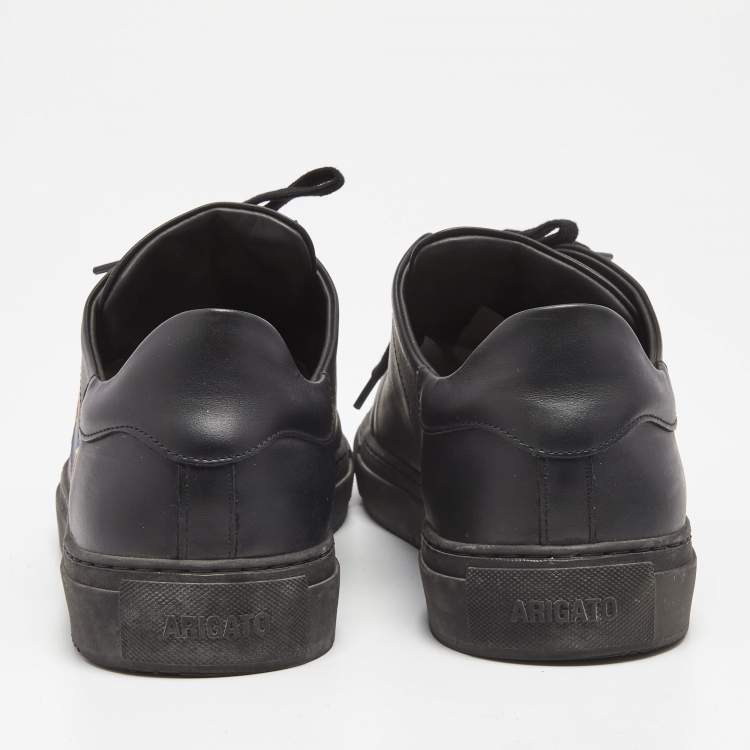 Pre Owned Axel Arigato Black Leather Clean Bird Low Top Sneakers Size 46