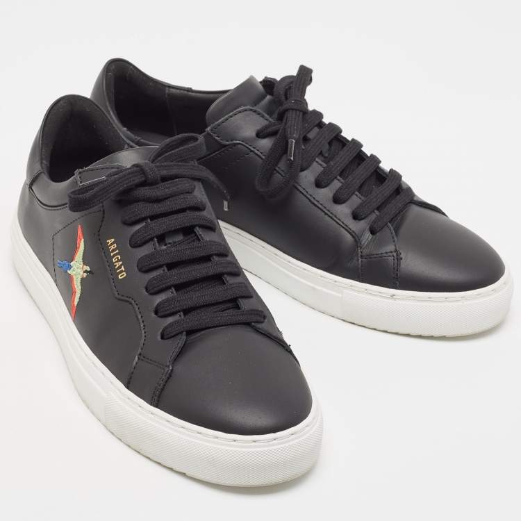 Pre Owned Axel Arigato Black Leather Low Top Sneakers Size 40