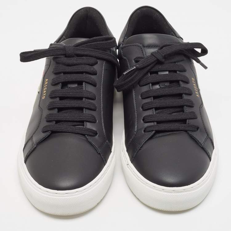 Pre Owned Axel Arigato Black Leather Low Top Sneakers Size 40