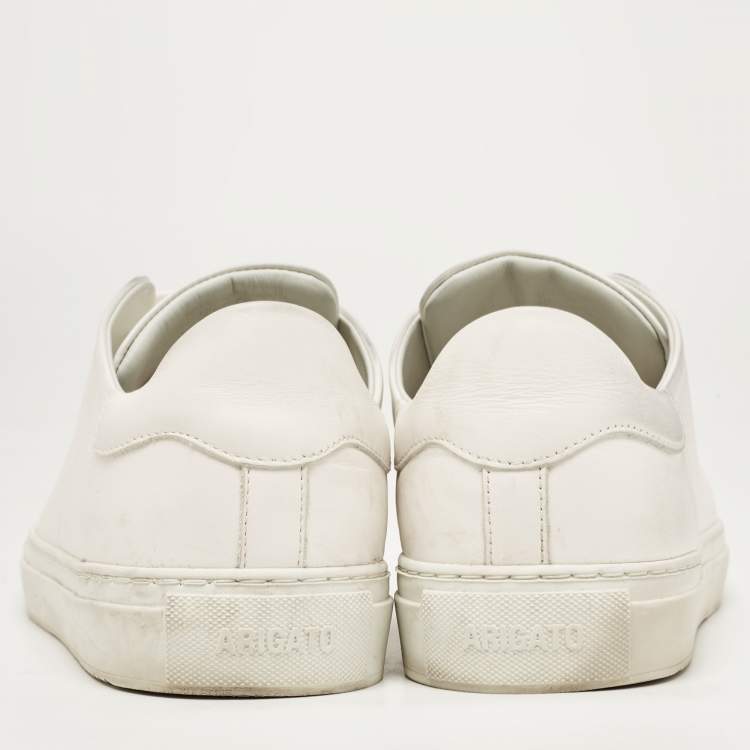 Pre Owned Axel Arigato White Leather Low Top Sneakers Size 43