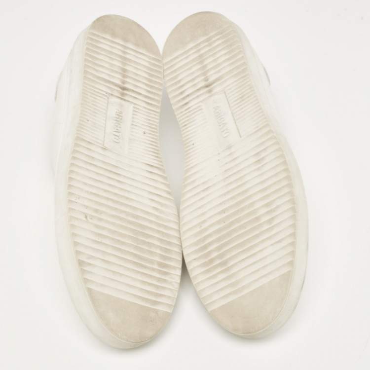 Pre Owned Axel Arigato White Leather Low Top Sneakers Size 43