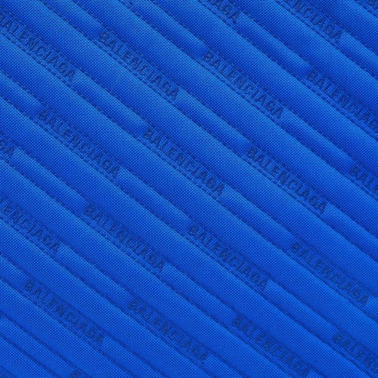 Pre Owned Balenciaga Blue Quilted Nylon Explorer Laptop Case