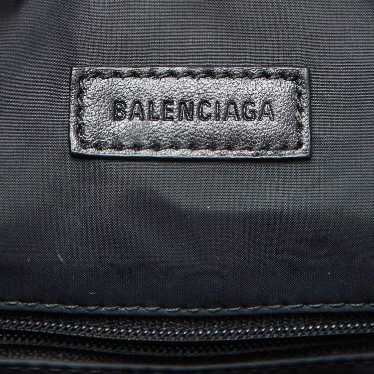 Pre Owned Balenciaga Black Fabric NASA Space Waist Bag