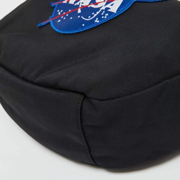 Pre Owned Balenciaga Black Fabric NASA Space Waist Bag