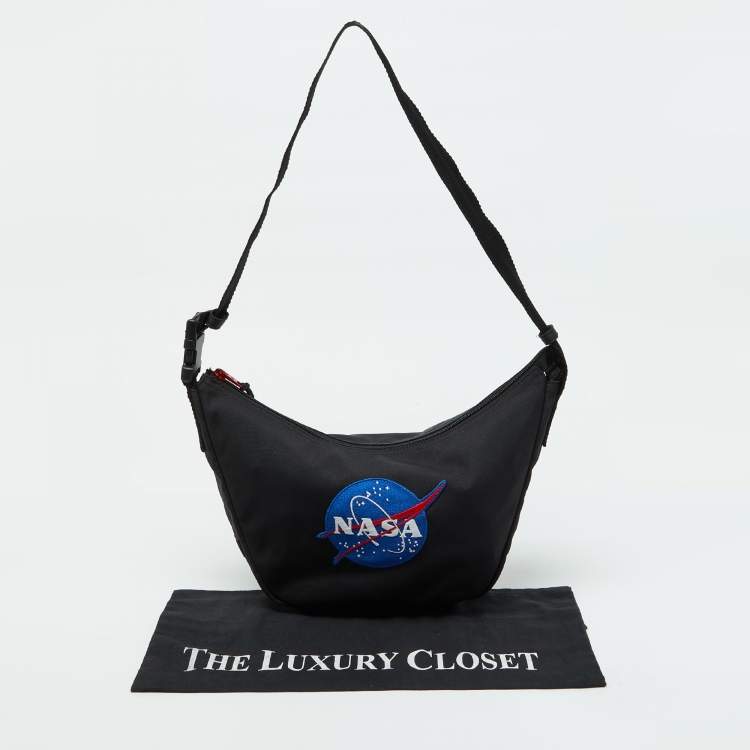 Pre Owned Balenciaga Black Fabric NASA Space Waist Bag