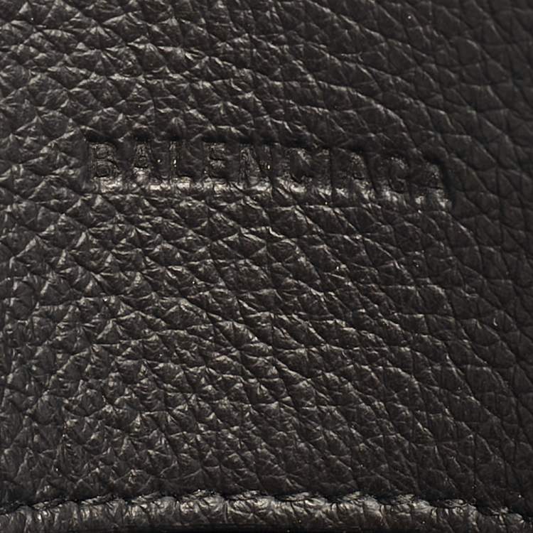 Pre Owned Balenciaga Car East West M Black Embossed Leather Tote