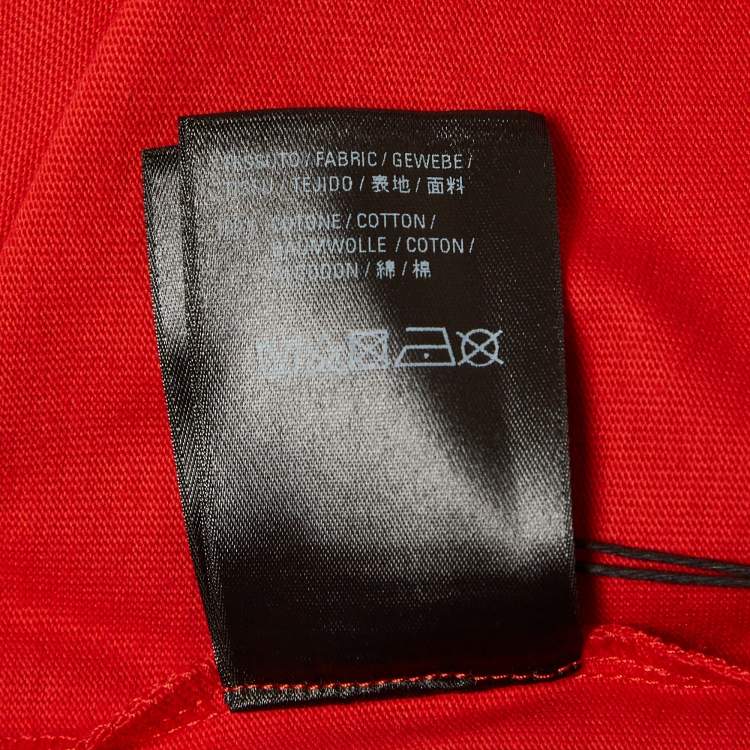 Pre Owned Balenciaga X PS5 Red Printed Cotton Boxy T-shirt L