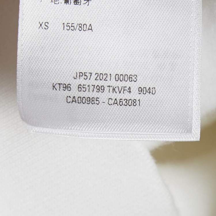 Pre Owned Balenciaga X Sony PS5 White Printed Cotton Oversized Hoodie XS