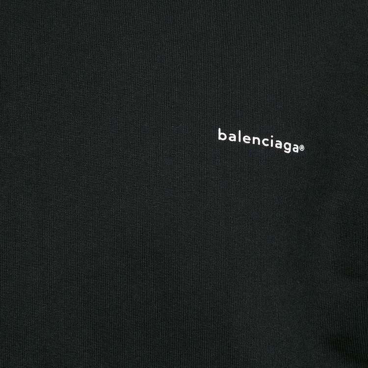 Pre Owned Balenciaga Black Cotton Knit Crew Neck Sweatshirt S