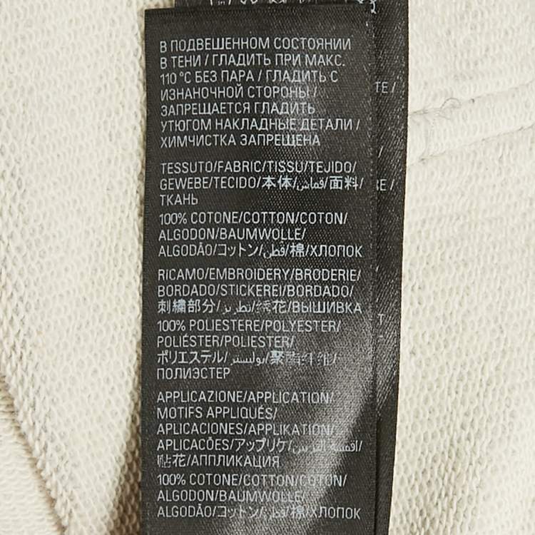 Pre Owned Balenciaga Unisex Grey Distressed Cotton Be Kind Oversized Hoodie XS