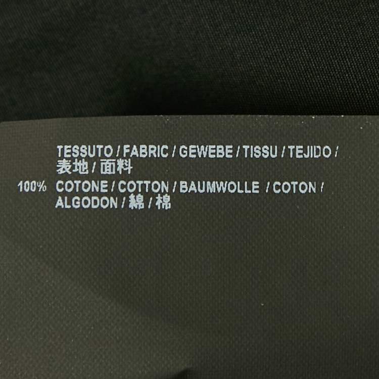 Pre Owned Balenciaga Black Cotton Long Sleeve Shirt M