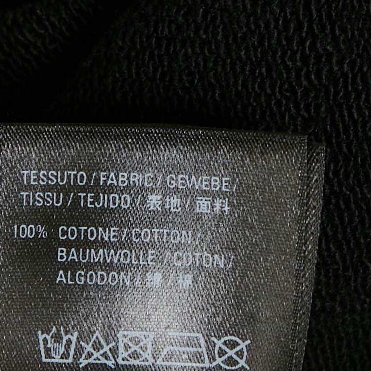 Pre Owned Balenciaga Black Political Campaign Cotton Hoodie L