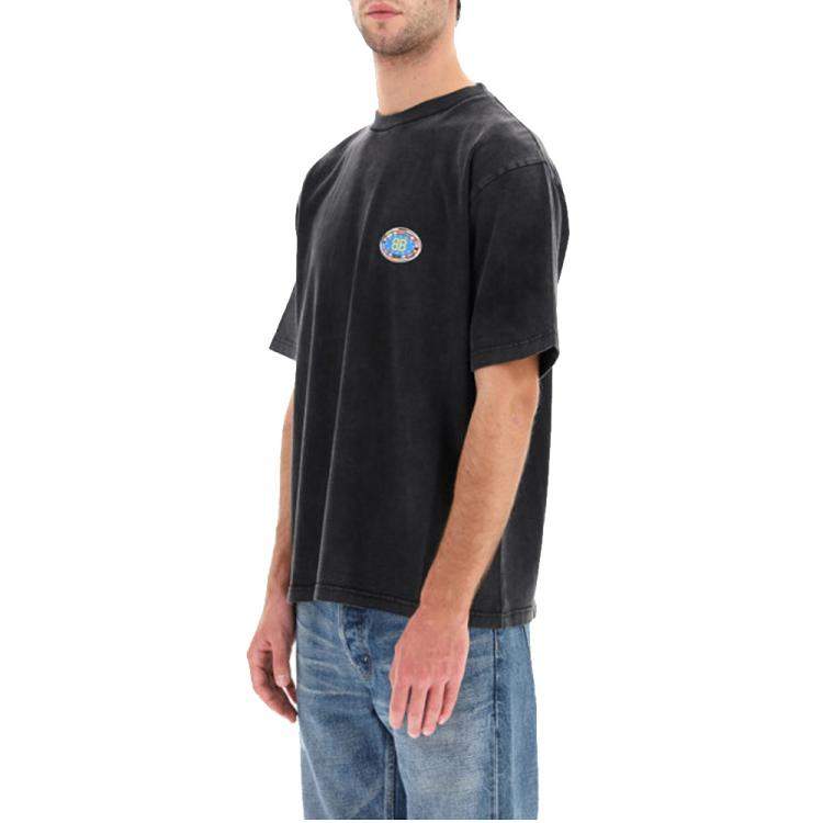 مملوكة مسبقًا Balenciaga Grey BB Regular T-Shirt Size M