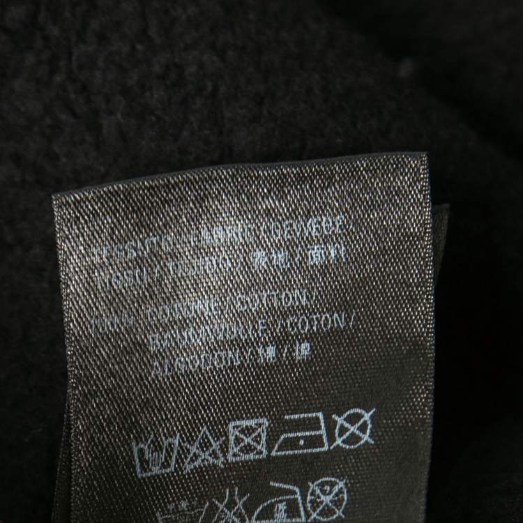 Pre Owned Balenciaga Black Cotton Speed Hunters Print Hoodie M