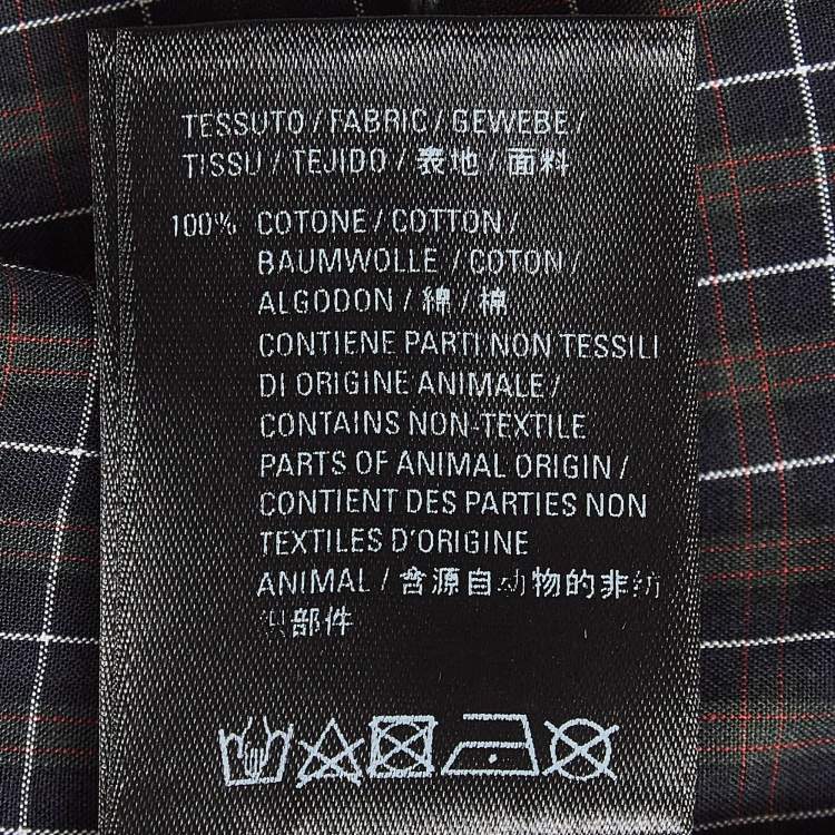 Pre Owned Balenciaga Multicolor Plaid Cotton Buttoned Up Shirt XS