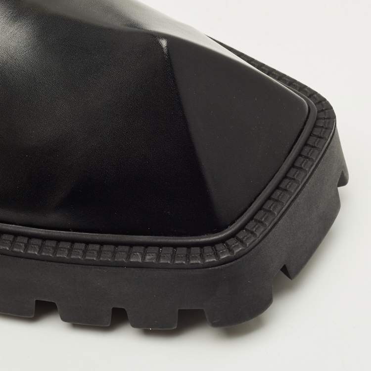 Pre Owned Balenciaga Rhino Size 44 Black Leather Derby