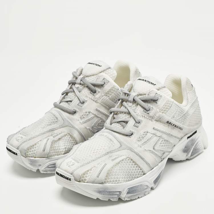 مملوكة مسبقًا Balenciaga Phantom Size 42 White/Grey Mesh Low Top Sneakers