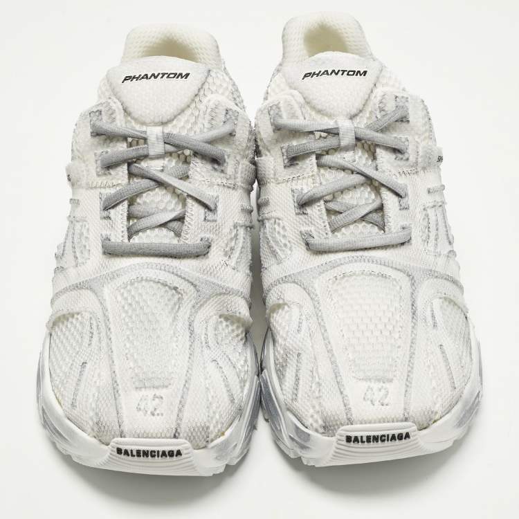 مملوكة مسبقًا Balenciaga Phantom Size 42 White/Grey Mesh Low Top Sneakers