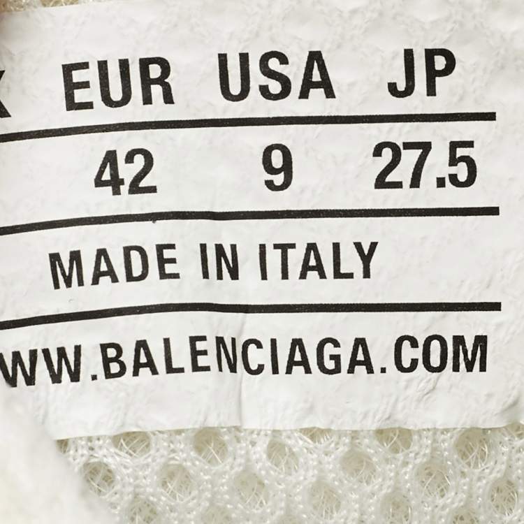 مملوكة مسبقًا Balenciaga Phantom Size 42 White/Grey Mesh Low Top Sneakers