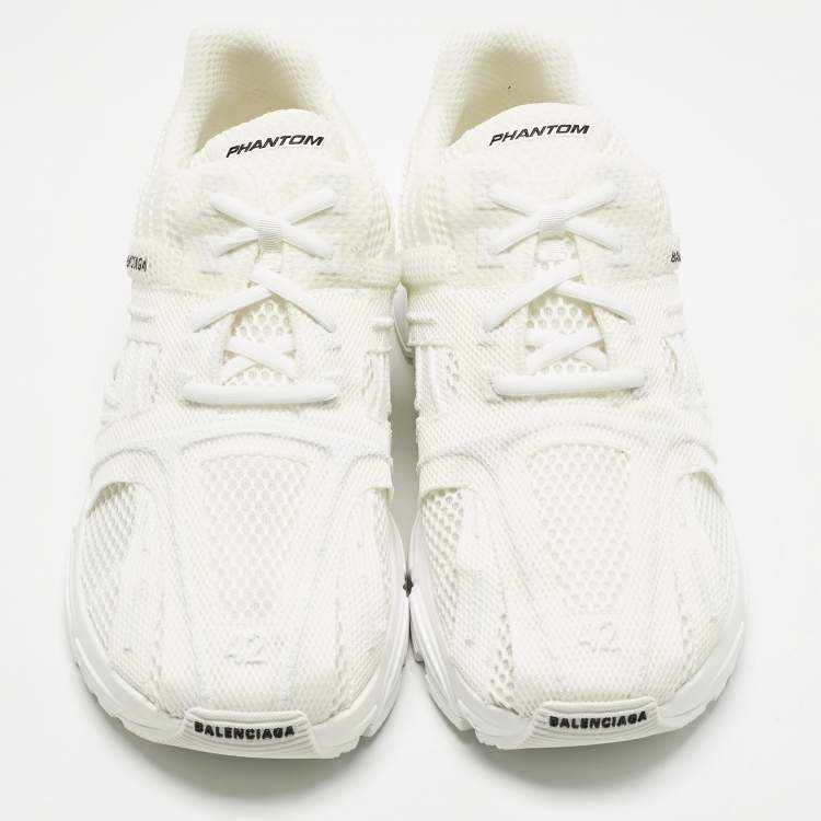 مملوكة مسبقًا Balenciaga Phantom Size 42 White Mesh Low Top Sneakers