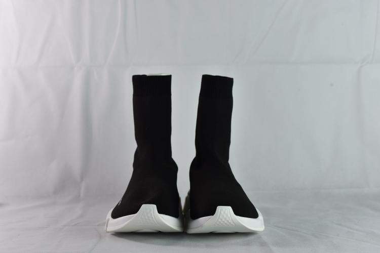Pre Owned Balenciaga Black Stretch Tess Sneakers Size 43 