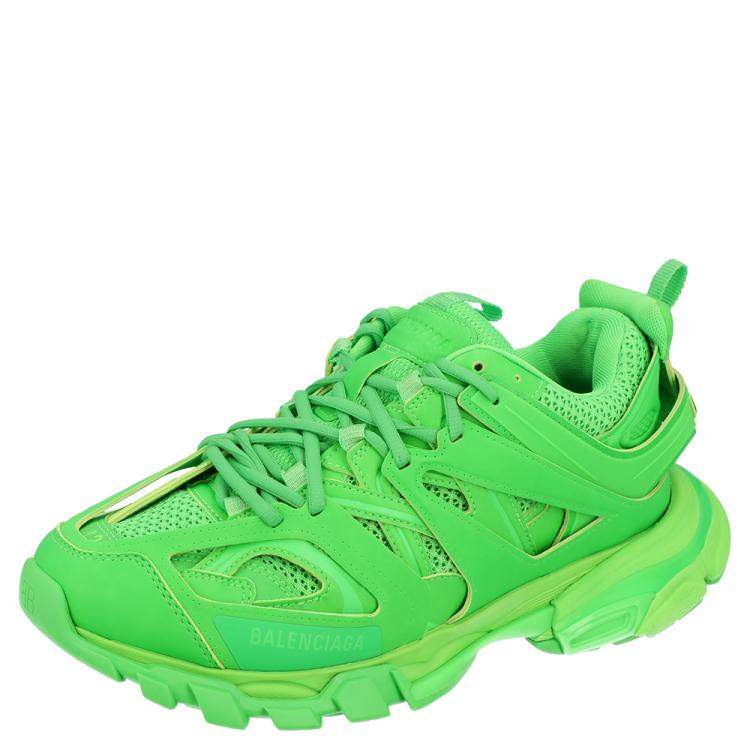 balenciaga track neon green
