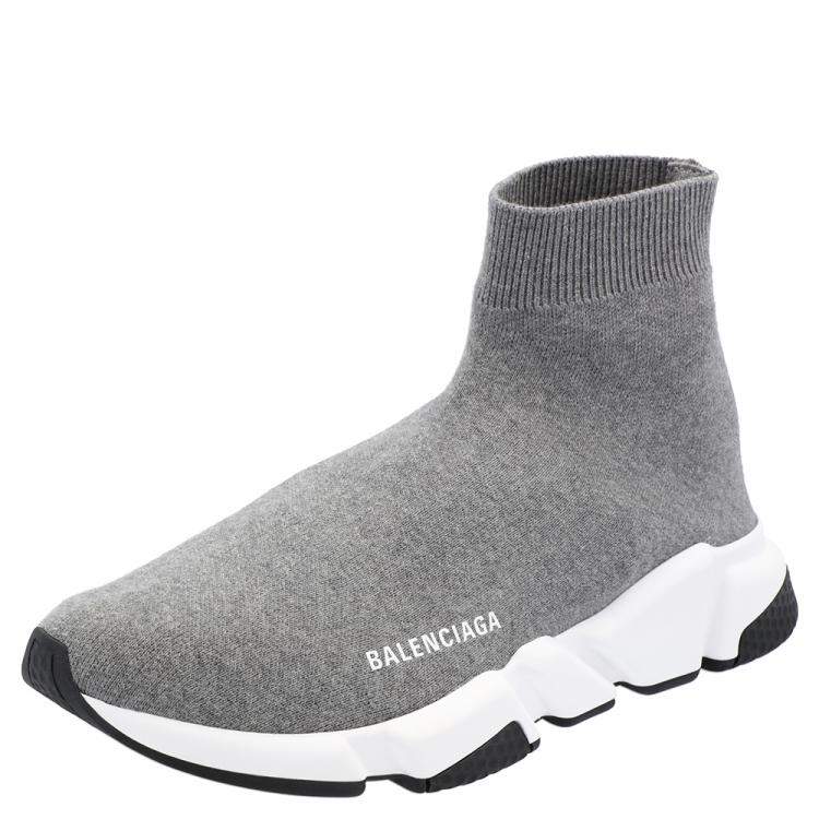 The Balenciaga Balenciaga Speed Trainers Strech Knit Cloud Grey Sneakers  For Men  Buy The Balenciaga Balenciaga Speed Trainers Strech Knit Cloud Grey  Sneakers For Men Online at Best Price  Shop