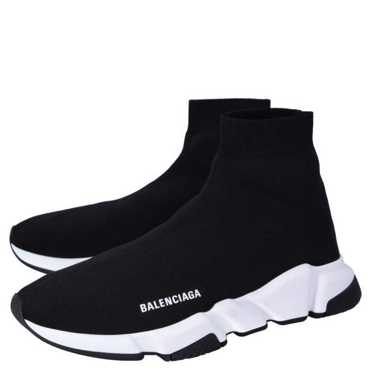 Pre Owned Balenciaga Black Speed Trainers Sneakers Size EU 43