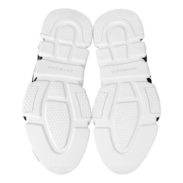 Pre Owned Balenciaga White Speed Graffiti Trainers EU 45