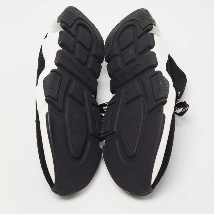 مملوكة مسبقًا Balenciaga Black Knit Fabric Speed 2.0 High Top Sneakers Size 41