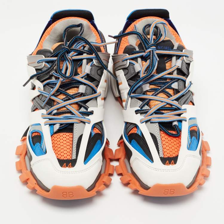 Pre Owned Balenciaga Multicolor Mesh and Leather Track Sneakers Size 44