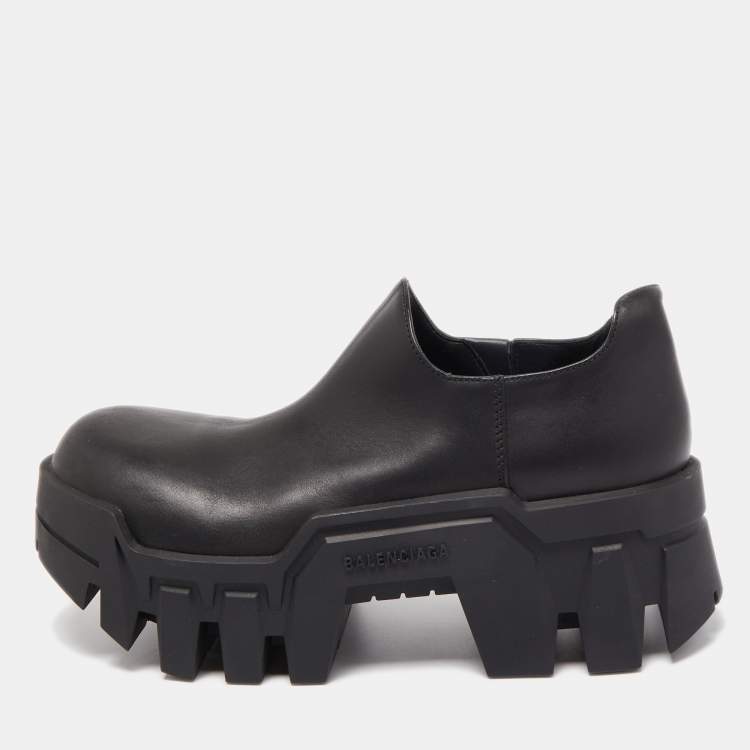 Balenciaga Black Leather Bulldozer Mini Boots Size 40 Balenciaga | TLC