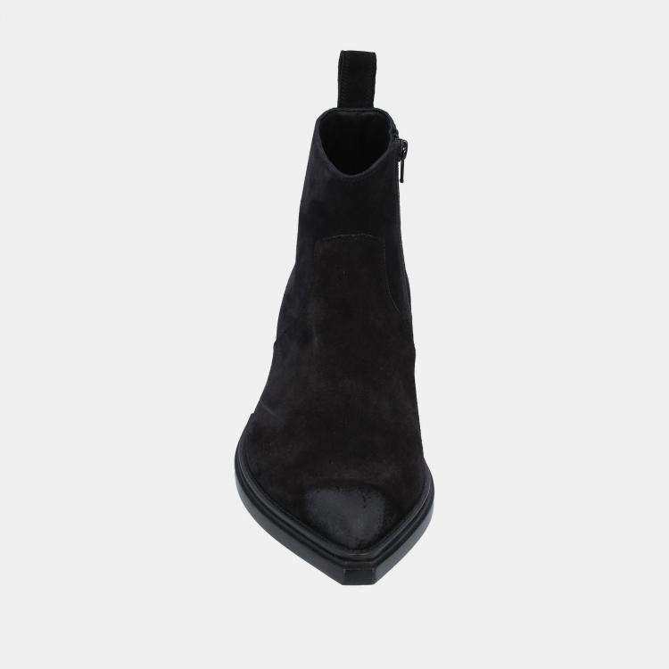 Pre Owned Balenciaga Black Suede Ankle Boots Size 44