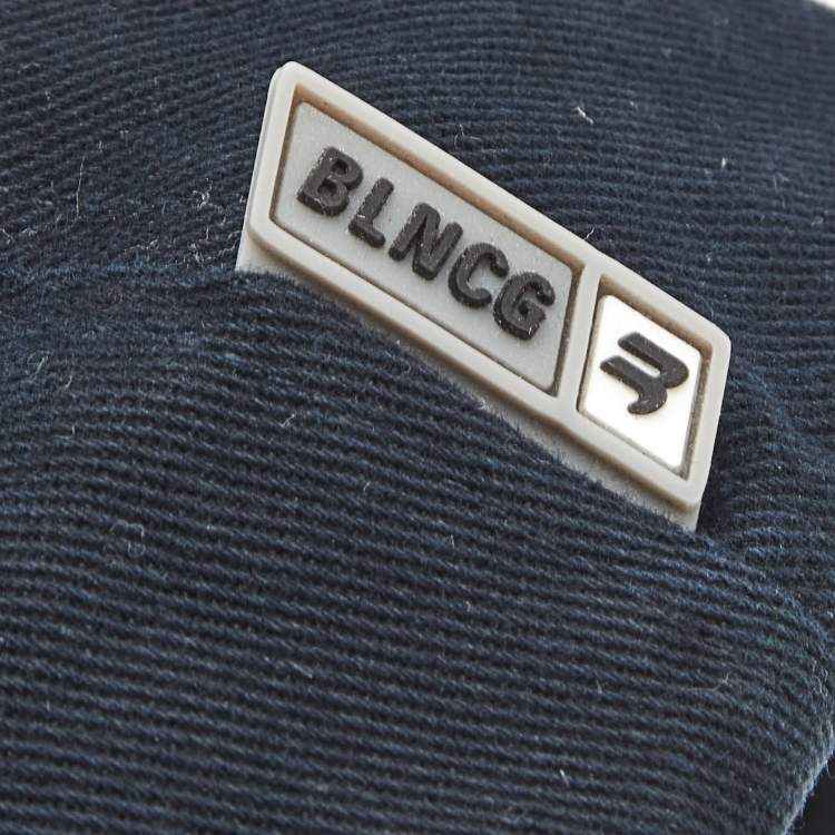 Pre Owned Balenciaga Navy Blue Cotton Unity Snowboard Logo Cap L